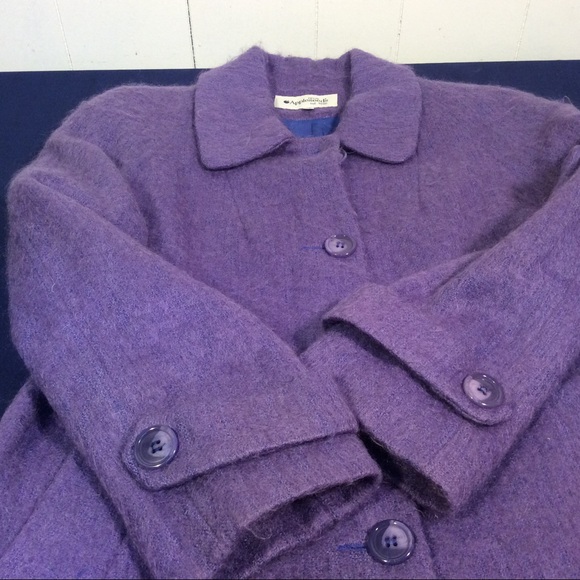 Appleseed’s womens mohair wool coat siz 10 petite vintage USA - Picture 6 of 9